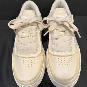 Lacoste L001 Crafted 123 1 SFA Sneakers "Cream/Off-White" Women's 6 | NEW